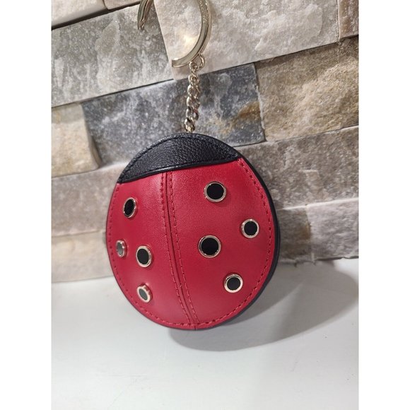 kate spade coin case pouch ladybug- Broken Clasp Keyring See Photos - Picture 2 of 15